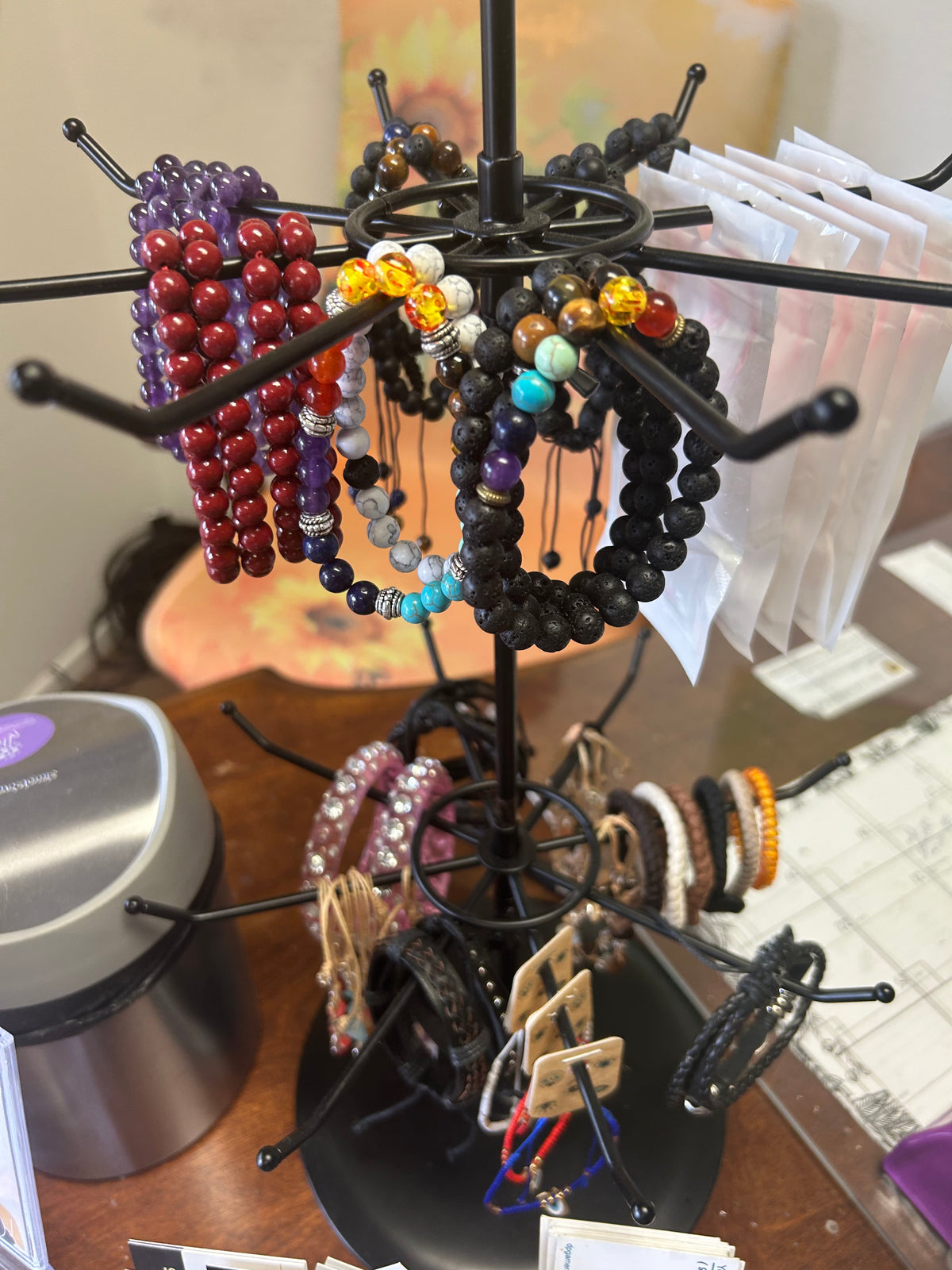 Energy Bracelets-Chakra & Lava Stone!