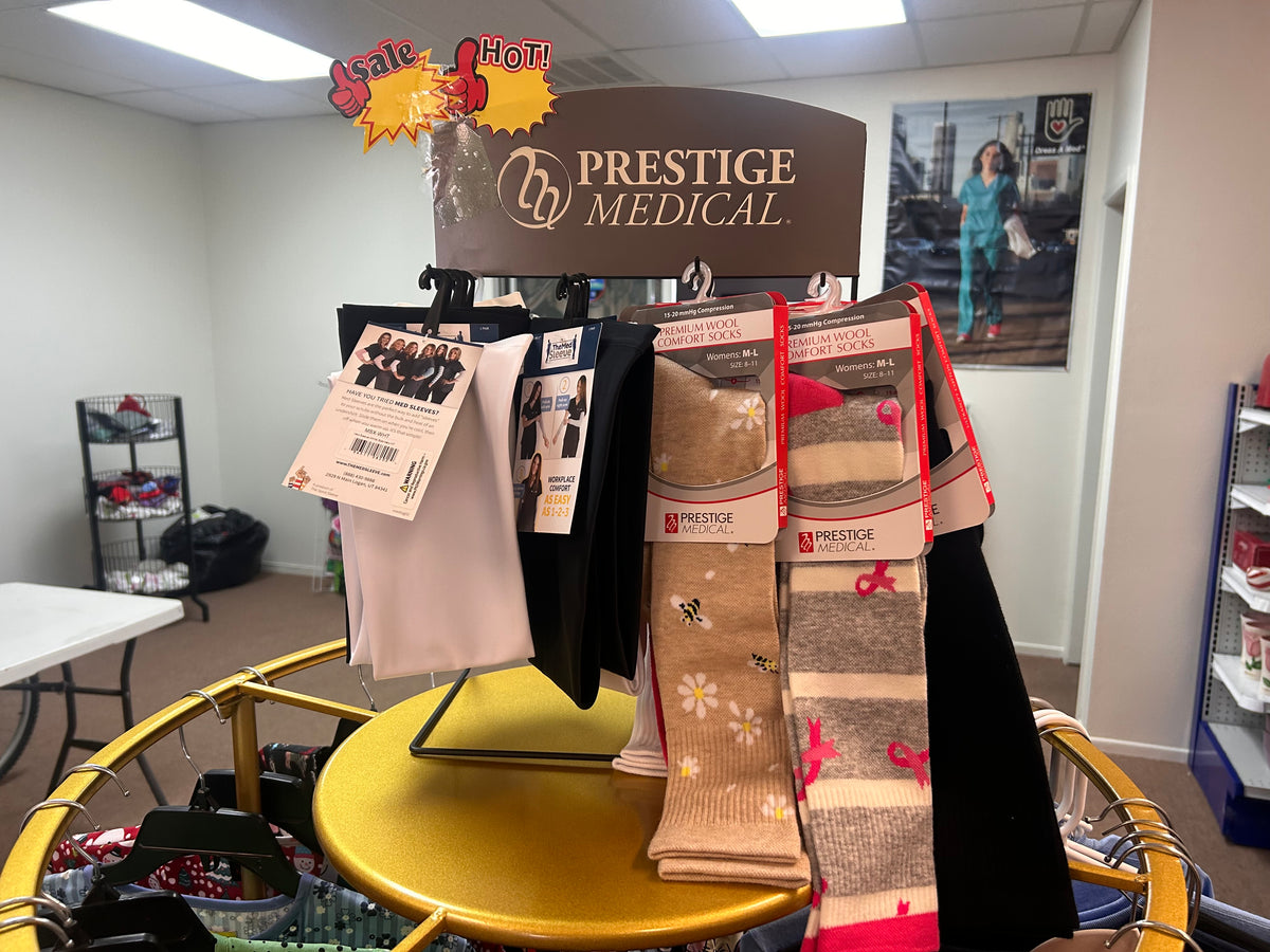 "Medical compression socks for nurses and healthcare workers"