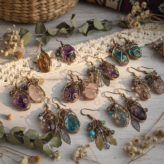 Raw Stone Earrings